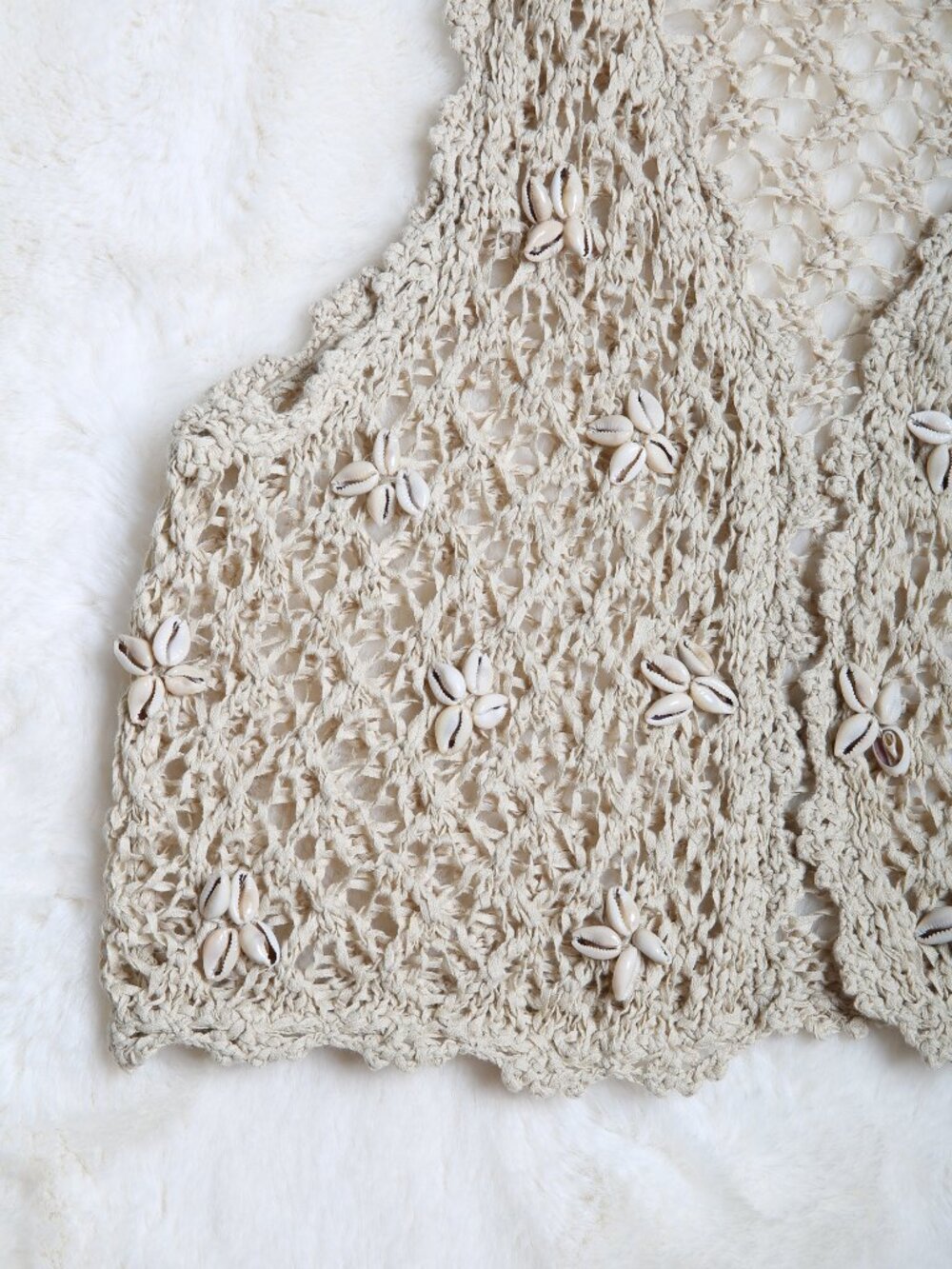 Ralph Lauren DENIM & SUPPLY Cowrie Shell Crochet Vest - Picture 5 of 14